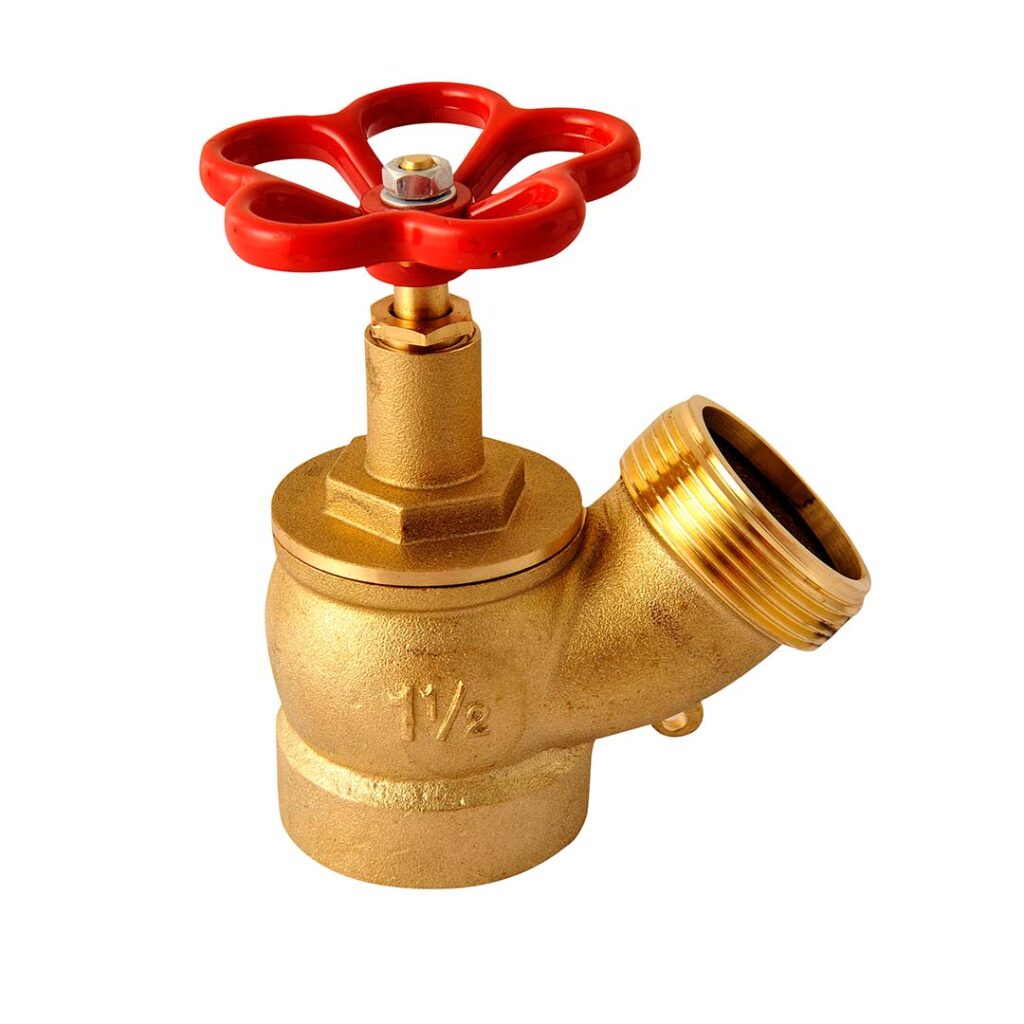 VALVULA ANGULAR 45º 1 1/2" (HI) NPT X 1 1/2" (HE) BSP