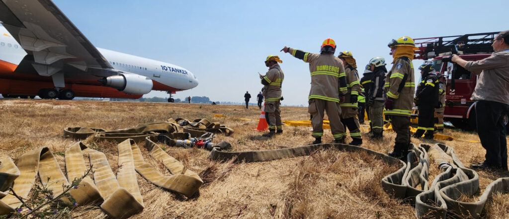 Foto bomberos de Chile Forestales