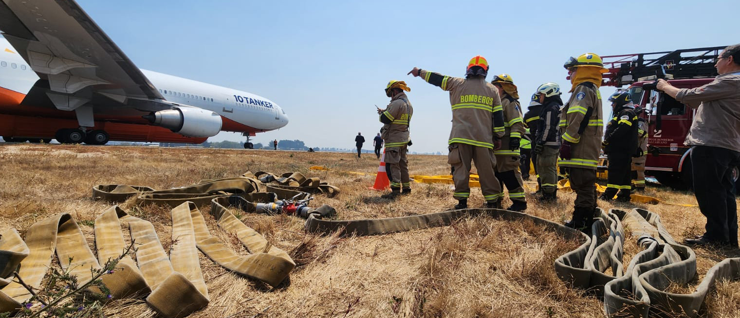 Foto bomberos de Chile Forestales
