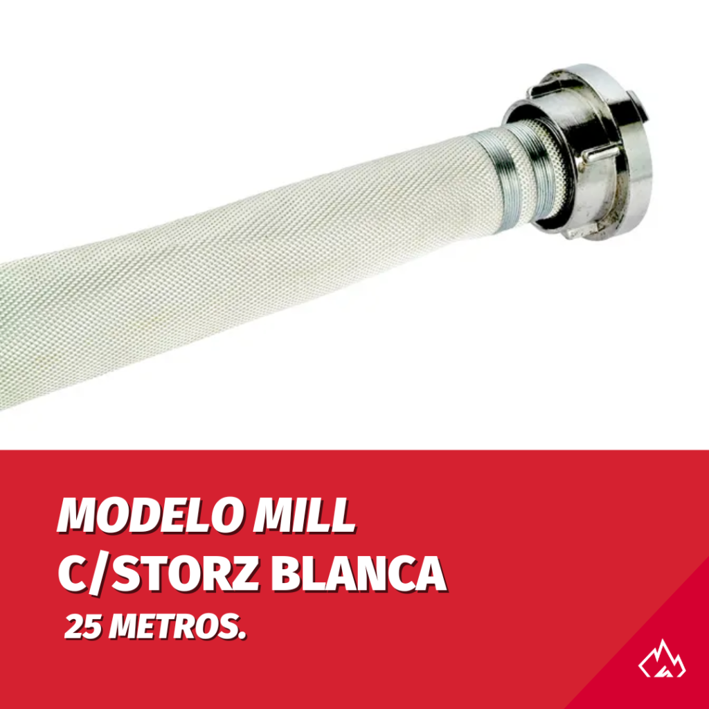 MANGUERA C/STORZ MILL BLANCA 5-ELEM