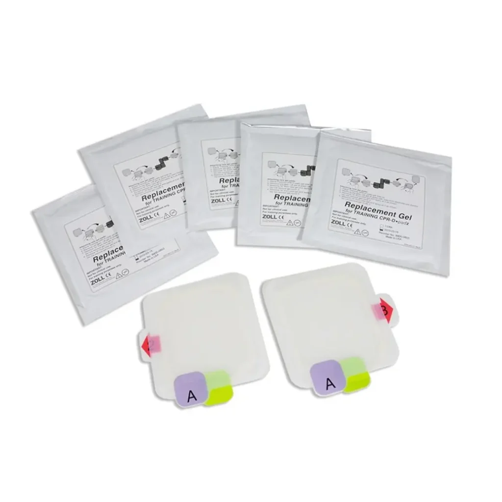 Filminas para uso en DEA con parches reutilizables AED Plus de Zoll Medical